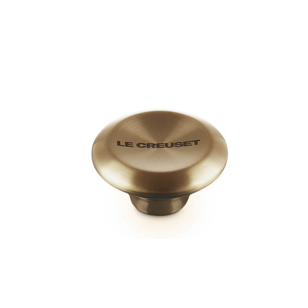 Le Creuset Signature Stainless Steel Light Gold Finish Knob 47mm